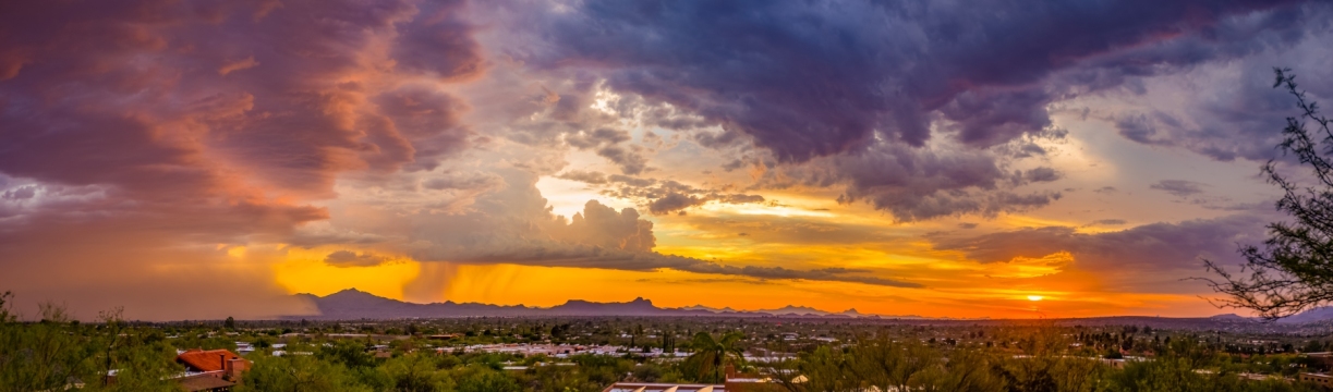 Dust Storm at Sunset