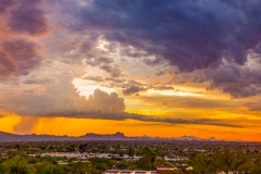 Dust Storm at Sunset