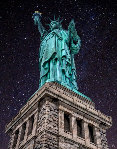 Statue of Liberty Night composite