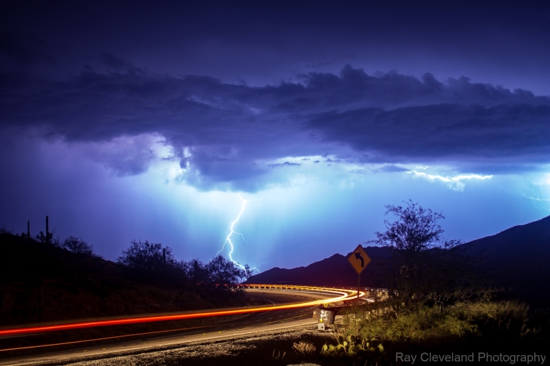 Monsoon Storm From Babad Do'ag Vista Point Mt. Lemon