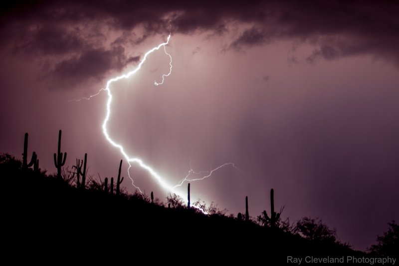 Monsoon Storm From Babad Do'ag Vista Point Mt. Lemon