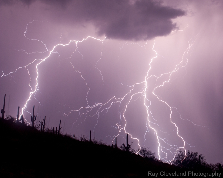 Monsoon Storm From Babad Do'ag Vista Point Mt. Lemon