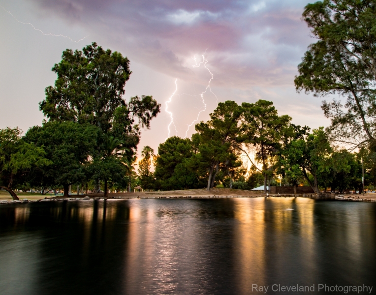 Stormy Sunset at the Park