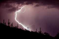 Monsoon Storm From Babad Do'ag Vista Point Mt. Lemon