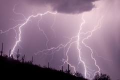 Monsoon Storm From Babad Do'ag Vista Point Mt. Lemon